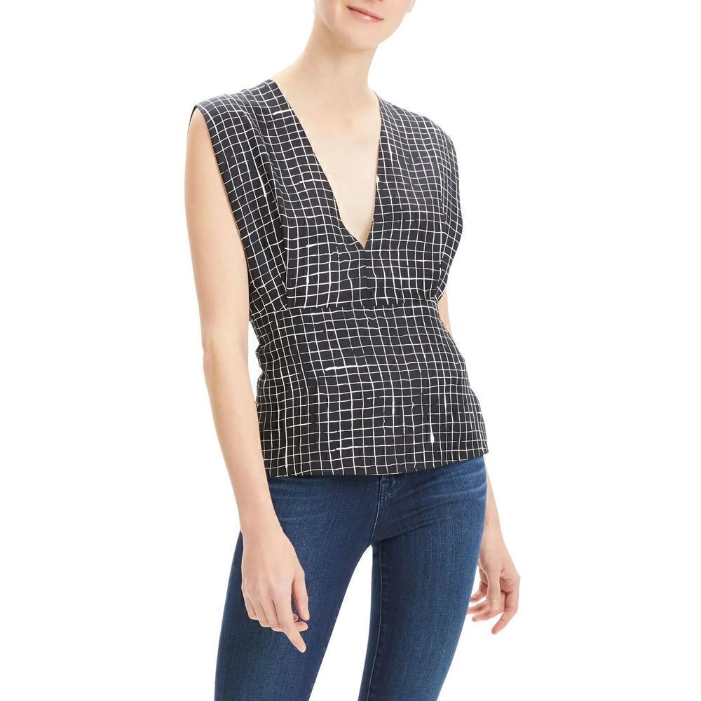 New. Theory black silk top. - Picture 9 of 15